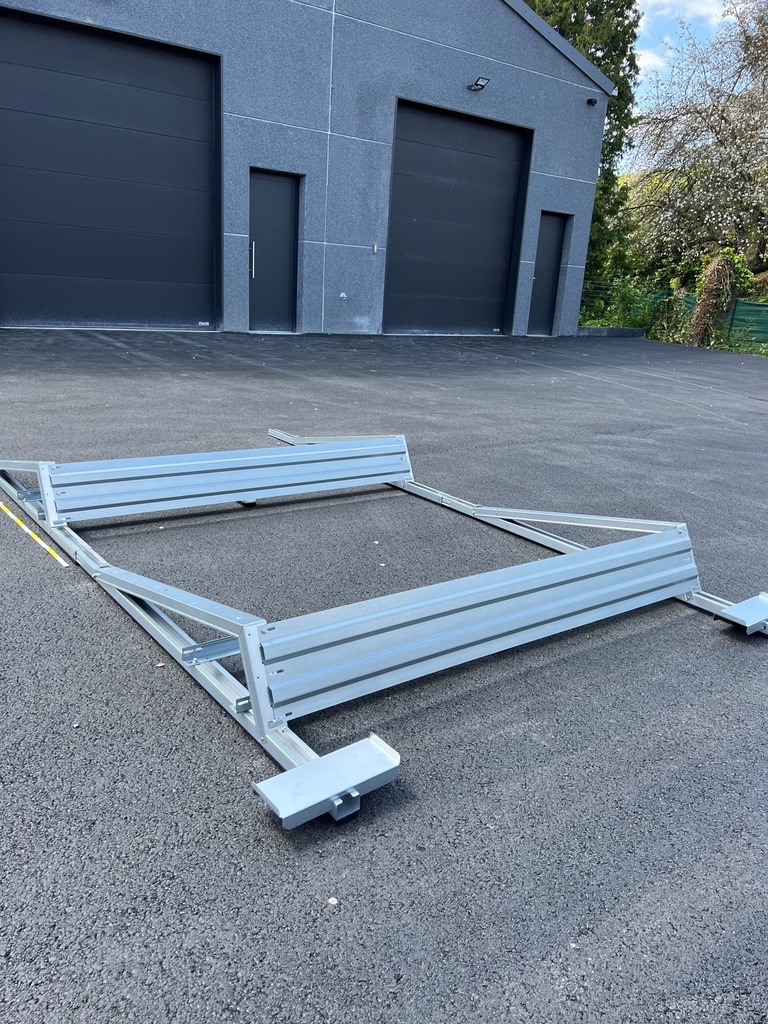 Support pour toiture plate 10 panneaux