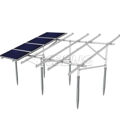 Structure sol à visser pour 48 panneaux